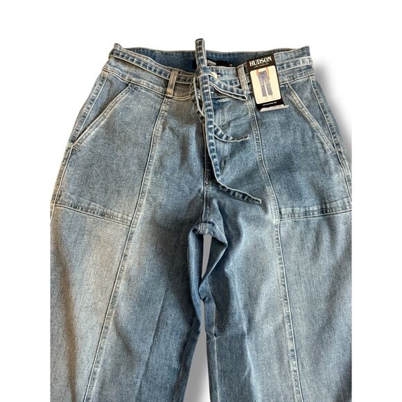 NWT Hudson Wide Leg Belted Wide-Leg Ankle Jeans Size 14 - Picture 8 of 10